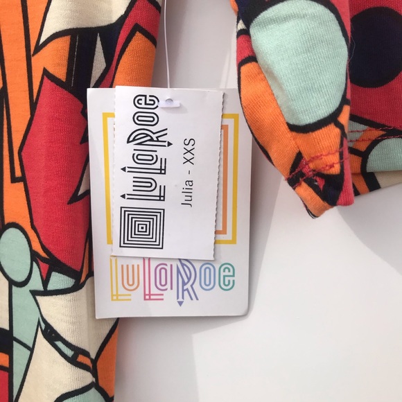 LuLaRoe Geometric Design Julia Dress - Picture 3 of 4